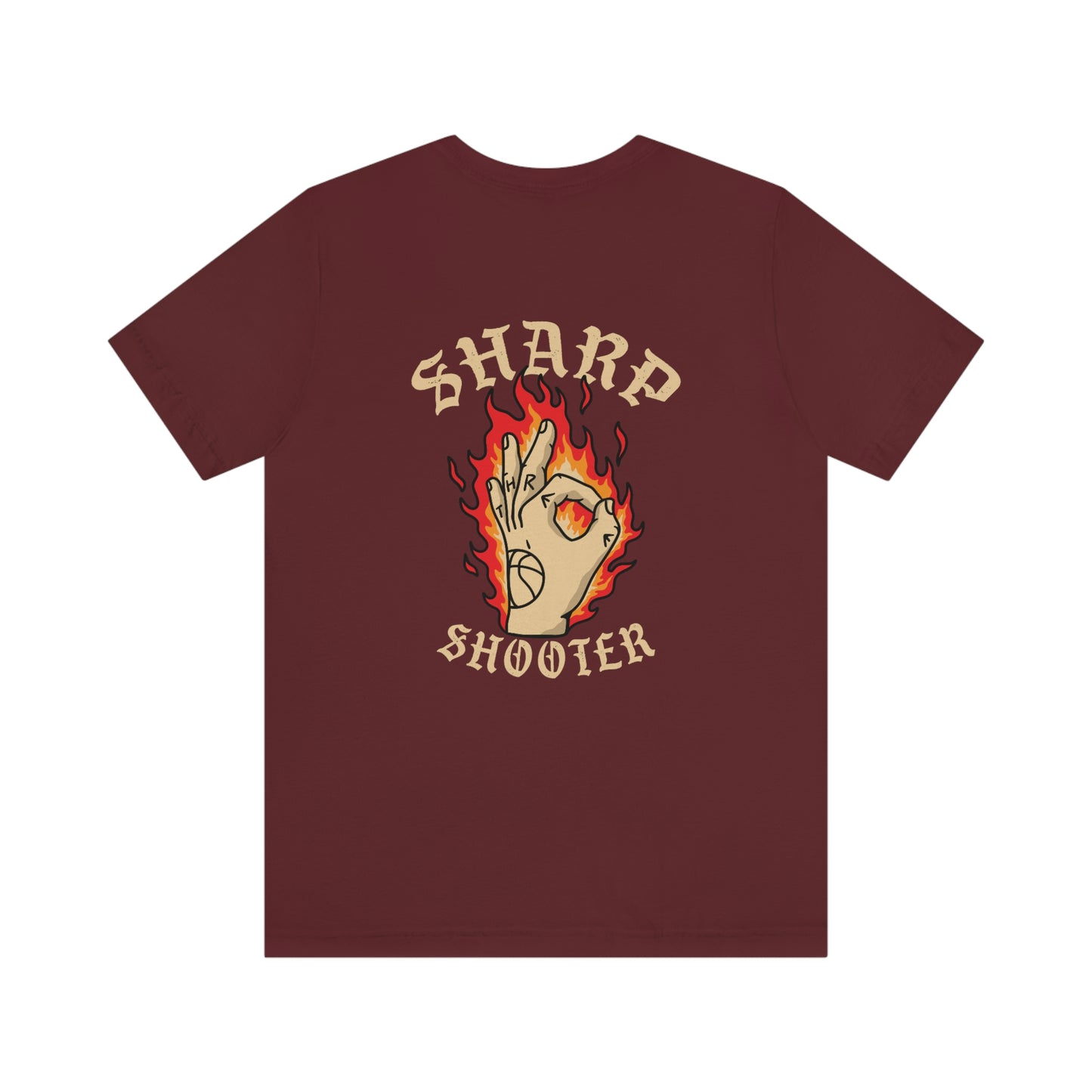 Sharp Shooter Tee in Tan Letters(Unisex)