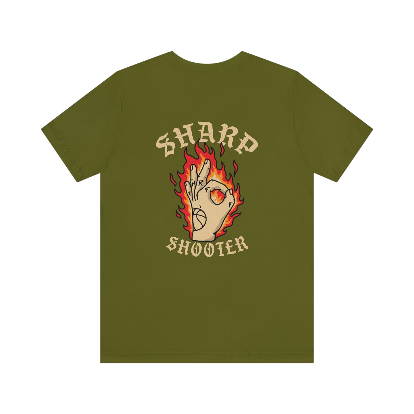 Sharp Shooter Tee in Tan Letters(Unisex)