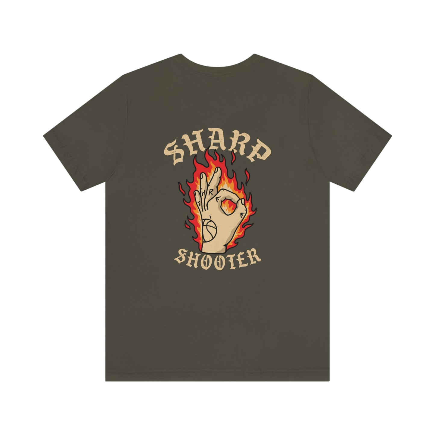 Sharp Shooter Tee in Tan Letters(Unisex)